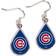 WinCraft Chicago Cubs Tear Drop Dangle Earrings