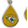 WinCraft Jacksonville Jaguars Tear Drop Dangle Earrings