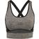 Hummel Clea Seamless Sports Top - Chateau Gray Black Melange