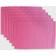 Design Imports Ribbed 6-pack Place Mat Pink (48.26x33.02cm)