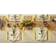 Eco-Friendly Chambray Fine Ribbed 6-pack Bordstablett Guld (48.26x33.02cm)