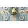 Eco-Friendly Chambray Fine Ribbed 6-pack Platzdeckchen Blau (48.26x33.02cm)