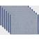 Eco-Friendly Chambray Fine Ribbed 6-pack Platzdeckchen Blau (48.26x33.02cm)