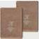 Linum Home Textiles Monogrammed K Dishcloth Brown (33.02x33.02cm)