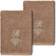 Linum Home Textiles Monogrammed R Dishcloth Brown (33.02x33.02cm)