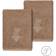 Linum Home Textiles Monogrammed T Dishcloth Brown (33.02x33.02cm)