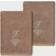 Linum Home Textiles Monogrammed T Dishcloth Brown (33.02x33.02cm)