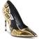 Steve Madden Vala - Gold Newspaper Print