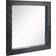 Stonebriar Collection Textured Black Wooden Chevron Wall Mirror 20x20"