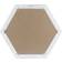 Stonebriar Collection Hexagon Hanging Wall Mirror 60.5x52.6cm