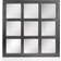 Stonebriar Collection Classic Square Black Wood Framed Accent Väggspegel 59.7x59.7cm