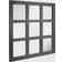 Stonebriar Collection Classic Square Black Wood Framed Accent Wall Mirror 23.5x23.5"