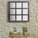 Stonebriar Collection Classic Square Black Wood Framed Accent Väggspegel 59.7x59.7cm