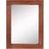 Stonebriar Collection Rustic Rectangular Redwood Wooden Frame Wall Mirror 45.7x61cm