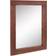 Stonebriar Collection Rustic Rectangular Redwood Wooden Frame Wall Mirror 45.7x61cm