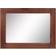 Stonebriar Collection Rustic Rectangular Redwood Wooden Frame Wall Mirror 45.7x61cm