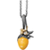 Ole Lynggaard Lotus Sprie Pendant - Silver/Gold/Amber/Transparent