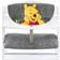 Hauck Cuscino Seggiolone Highchair Pad Deluxe Cuscino da Seduta per Seggioloni in Legno Alpha e Beta Facile da Fissare e da Lavare Imbottitura Soffice Grigio, Winnie The Pooh