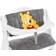 Hauck Cuscino Seggiolone Highchair Pad Deluxe Cuscino da Seduta per Seggioloni in Legno Alpha e Beta Facile da Fissare e da Lavare Imbottitura Soffice Grigio, Winnie The Pooh