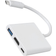 Micro Connectors USB C-HDMI/USB C/USB A 3.0 M-F Adapter