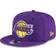 New Era Los Angeles Lakers Back Half 9FIFTY Snapback Adjustable Hat Men - Purple