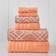 Modern Threads Yarn Dyed Handduk Rosa, Orange (137.16x68.58cm)