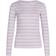 Mads Nørgaard 2x2 Cotton Stripe Tuba Top - White Alyssum/Lavendula