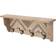 Zimlay Farmhouse 4 Hook Wall Shelf 32"