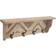 Zimlay Farmhouse 4 Hook Wall Shelf 32"