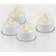 Goobay Tea Lights with Timer white LED-Licht 3.7cm 4Stk.