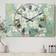 Design Art Traditional 3 Panels Wall Clock 36"