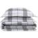 Cottage Classics Plaid Bedspread White (228.6x172.72cm)