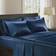 Madison Park Essentials Satin Bed Sheet Blue (243.84x205.74cm)