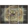 Design Art Gold Geometric Tapestry II Wall Clock 36"