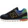 New Balance 574 M - Black with Varsity Green