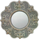 Stonebriar Collection Round Gray Ceramic Väggspegel 20.1x20.1cm