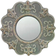 Stonebriar Collection Round Gray Ceramic Wall Mirror 20.1x20.1cm