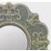 Stonebriar Collection Round Gray Ceramic Väggspegel 20.1x20.1cm