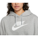 Nike Sportswear Club Fleece Oversized Crop Graphic Hoodie Women's - Dark Grey Heather/White