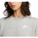 NIKE Sportswear Club Fleece Crew-Neck Sweatshirt Women's - Dark Grey Heather/White