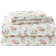 Laura Ashley Printed Pattern Flannel Bed Sheet White (243.84x167.64cm)