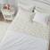 Laura Ashley Printed Pattern Flannel Bed Sheet White (243.84x167.64cm)