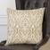 Rizzy Home Poly-Fill Complete Decoration Pillows White, Gold (55.88x55.88cm)