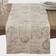 Saro Lifestyle Script Printed Tablecloth Beige (182.88x40.64cm)