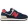 New Balance 574 M - Navy with Red