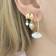 Stine A Petit Ile De L'Amour Earring - Gold/Pearl/Amethyst