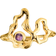 Sistie Lærke Bentsen Ring - Gold/Amethyst