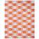 Safavieh Montauk Collection Multicolor, Orange 96x120"