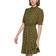 Tommy Hilfiger Women's Polka Dot Mock Neck Dress - Dark Olive/Bisque