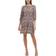 Tommy Hilfiger Printed Tie-Neck Shift Dress - Sky Captain/Sand